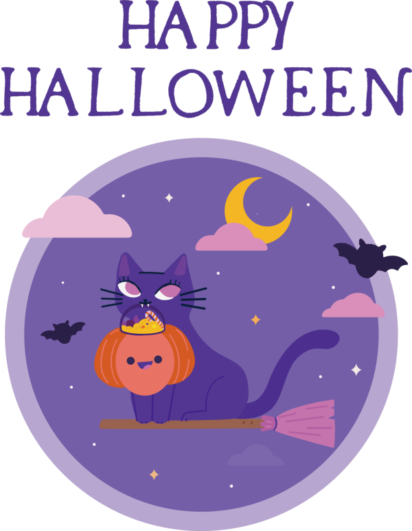 Transparent Halloween Cartoon Line LON:0JJW for Happy Halloween for Halloween