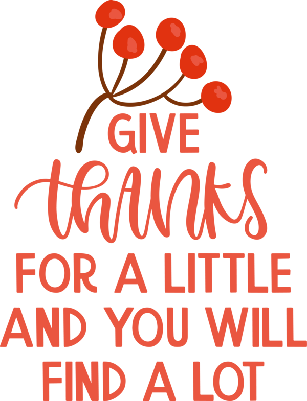 Transparent Thanksgiving Logo Line Happiness for Give Thanks for Thanksgiving