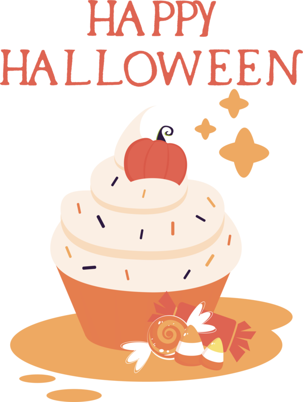 Transparent Halloween Line Whipped Cream Cream for Happy Halloween for Halloween