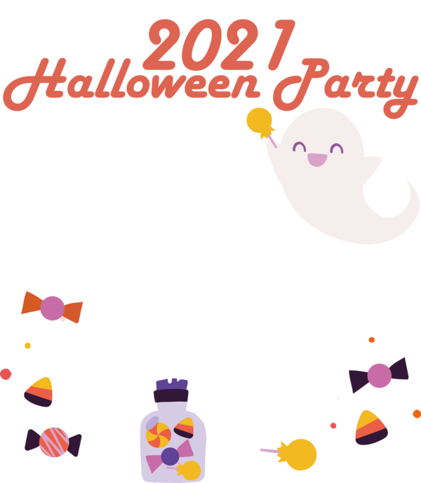 Transparent Halloween Apple pie Cartoon Logo for Halloween Party for Halloween