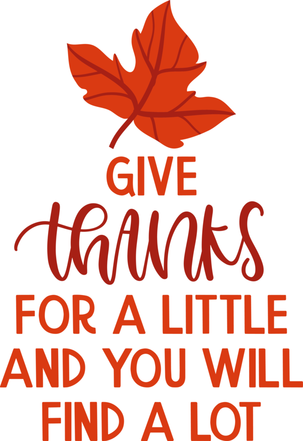 Transparent Thanksgiving Flower Leaf Line for Give Thanks for Thanksgiving
