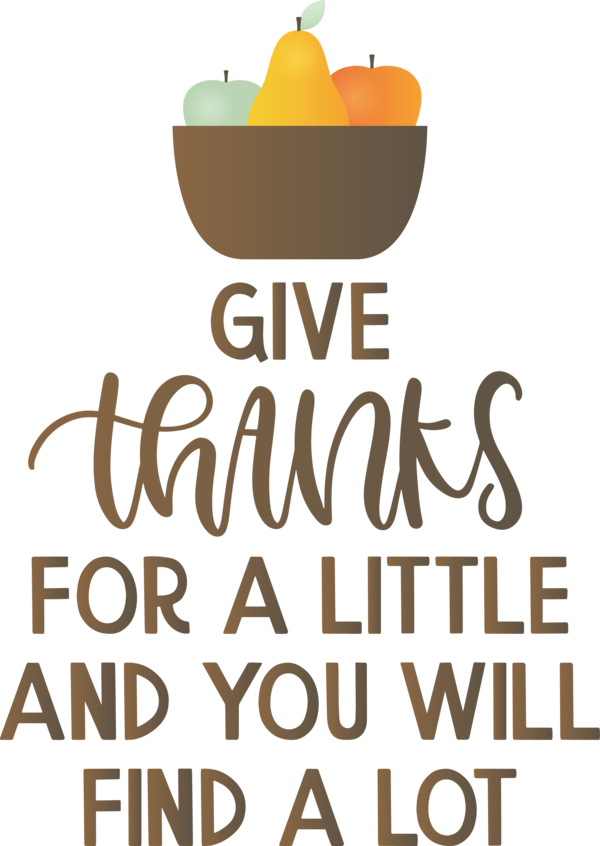 Transparent Thanksgiving Logo Meter Fruit for Give Thanks for Thanksgiving