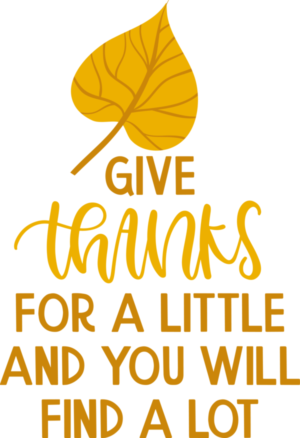 Transparent Thanksgiving Leaf Logo Line for Give Thanks for Thanksgiving