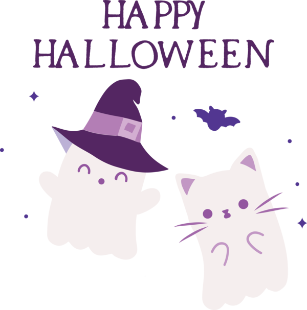 Transparent Halloween Cat Cat-like small for Happy Halloween for Halloween