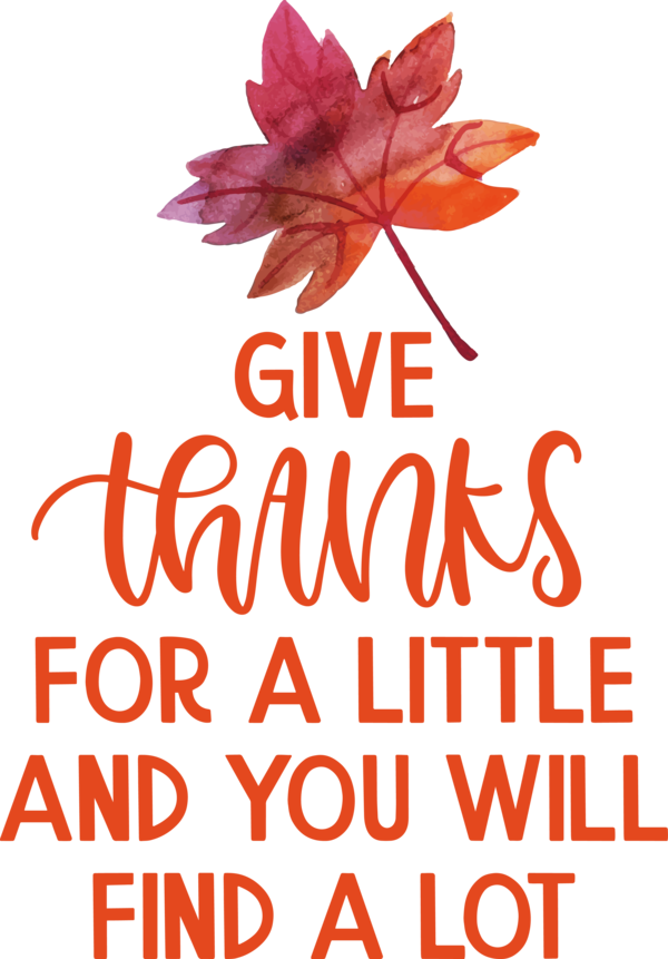 Transparent Thanksgiving Cut flowers Leaf Floral design for Give Thanks for Thanksgiving