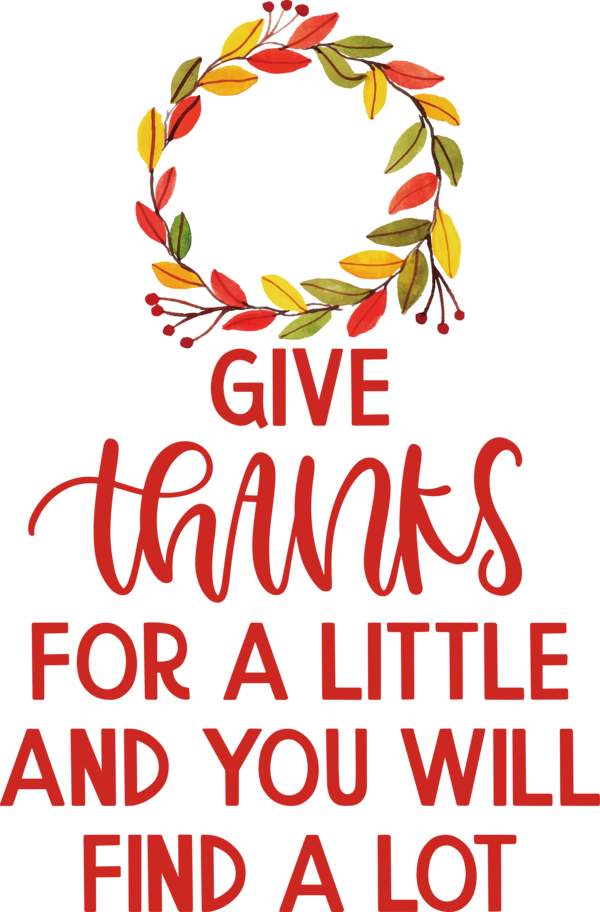 Transparent Thanksgiving Line Flower Tree for Give Thanks for Thanksgiving