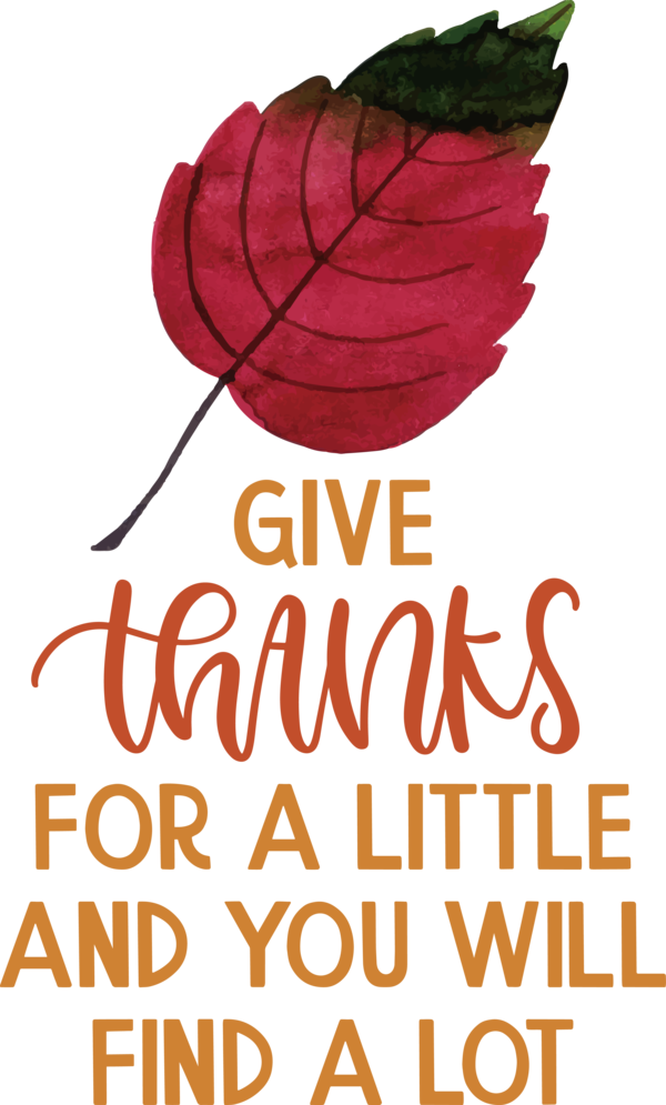 Transparent Thanksgiving Flower Design Petal for Give Thanks for Thanksgiving