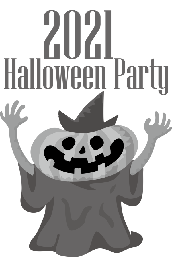 Transparent Halloween Drawing Design Logo for Halloween Party for Halloween