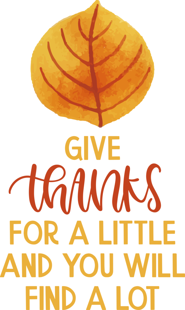 Transparent Thanksgiving Leaf Line Font for Give Thanks for Thanksgiving