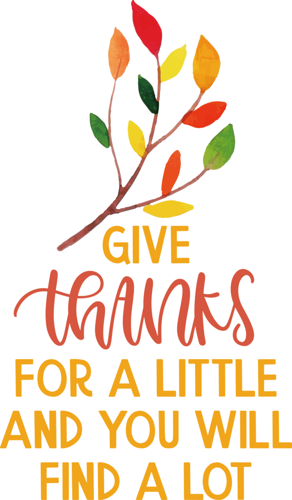 Transparent Thanksgiving Floral design Design Line for Give Thanks for Thanksgiving