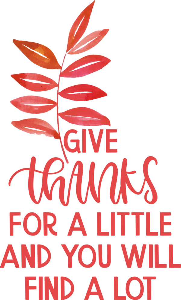 Transparent Thanksgiving Logo Line Flower for Give Thanks for Thanksgiving