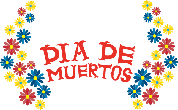 Transparent Day of the Dead Order of the Holy Spirit Flower Design for Día de Muertos for Day Of The Dead