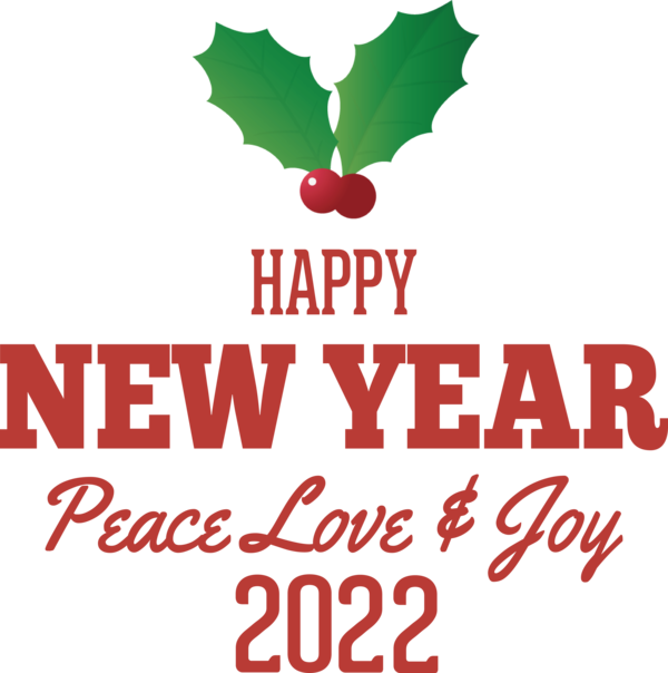 Transparent New Year Flower Logo Tree for Happy New Year 2022 for New Year