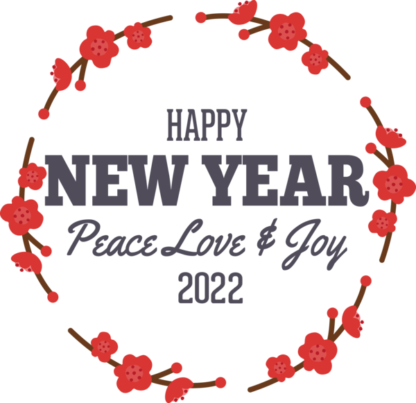 Transparent New Year Christmas Day Logo 生田タイヤ商会 for Happy New Year 2022 for New Year