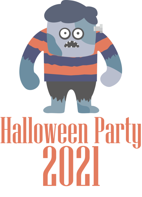 Transparent Halloween Logo Poster Human for Halloween Party for Halloween