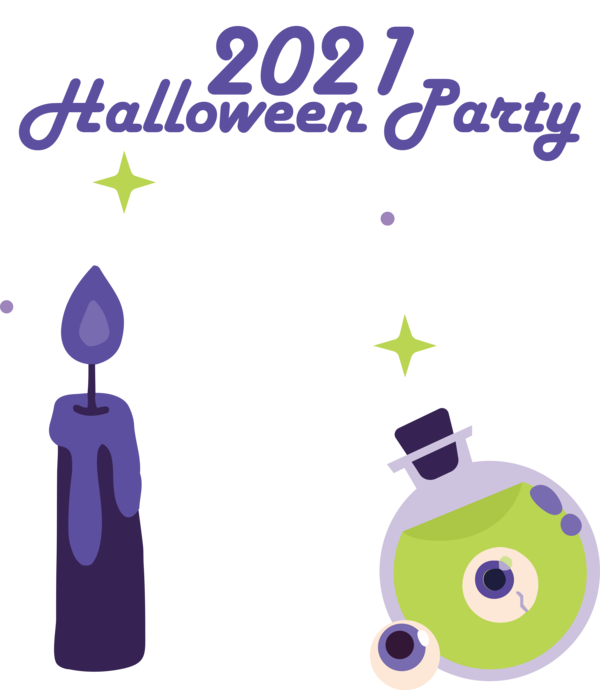 Transparent Halloween Cartoon Design Line for Halloween Party for Halloween