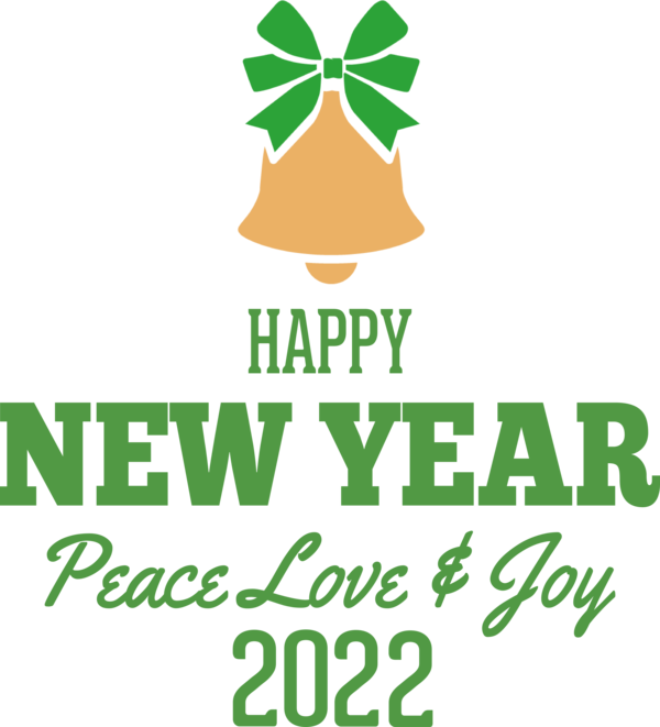 Transparent New Year Leaf Logo Green for Happy New Year 2022 for New Year