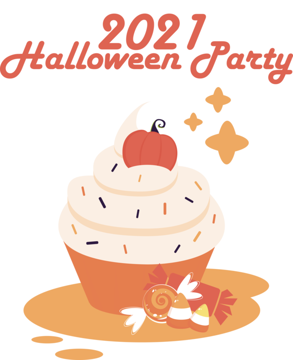 Transparent Halloween Line Cartoon Whipped Cream for Halloween Party for Halloween