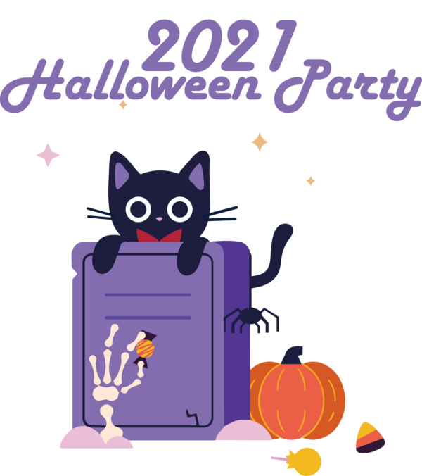 Transparent Halloween Cat Cat-like Design for Halloween Party for Halloween