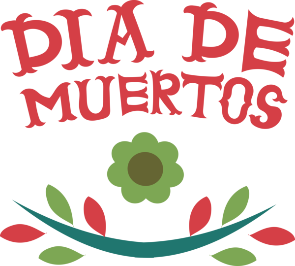Transparent Day of the Dead Design Floral design Logo for Día de Muertos for Day Of The Dead