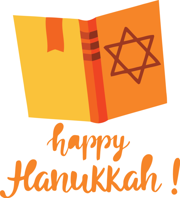 Transparent Hanukkah Logo Line Design for Happy Hanukkah for Hanukkah