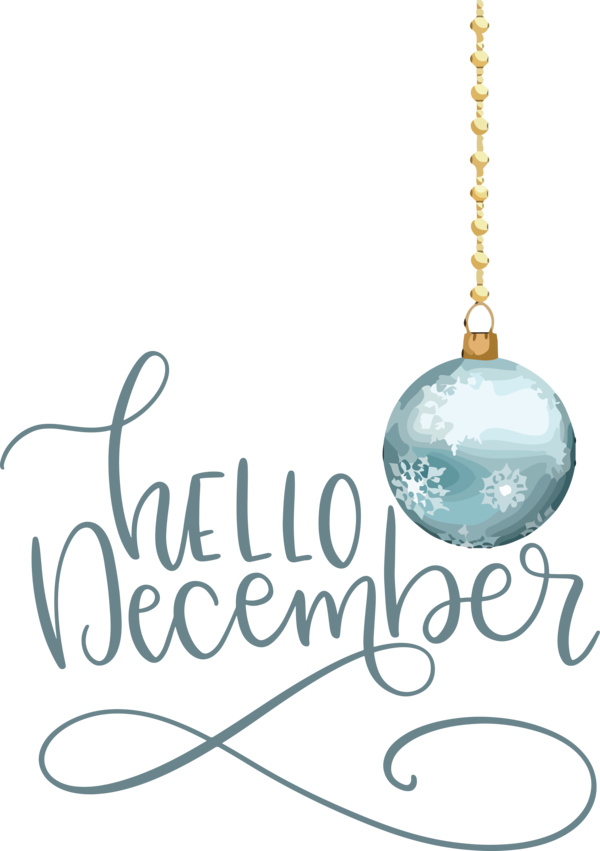 Transparent Christmas Bauble Font Christmas Day for Hello December for Christmas