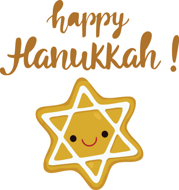 Transparent Hanukkah Logo Cartoon Line for Happy Hanukkah for Hanukkah