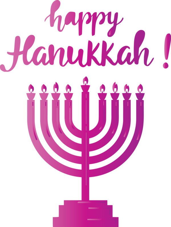 Transparent Hanukkah Candle Holder Logo Candle for Happy Hanukkah for Hanukkah