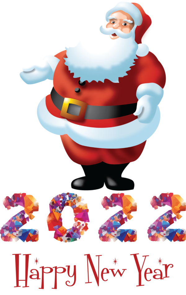 Transparent New Year Christmas Day Santa Claus Bauble for Happy New Year 2022 for New Year