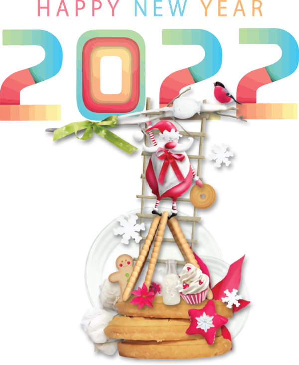 Transparent New Year Gingerbread house Christmas Day Clip Art Summer for Happy New Year 2022 for New Year
