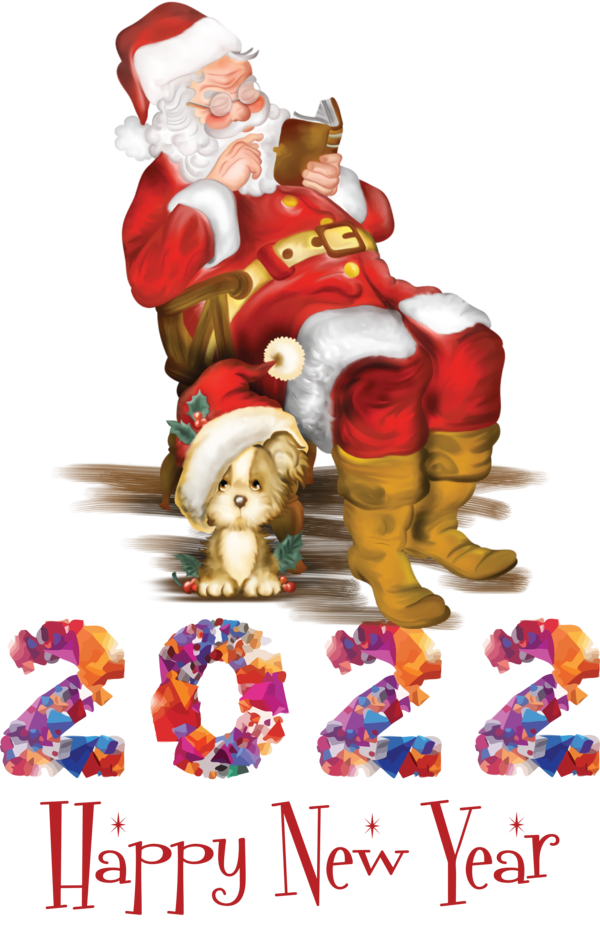 Transparent New Year Mrs. Claus Christmas Day Rudolph for Happy New Year 2022 for New Year