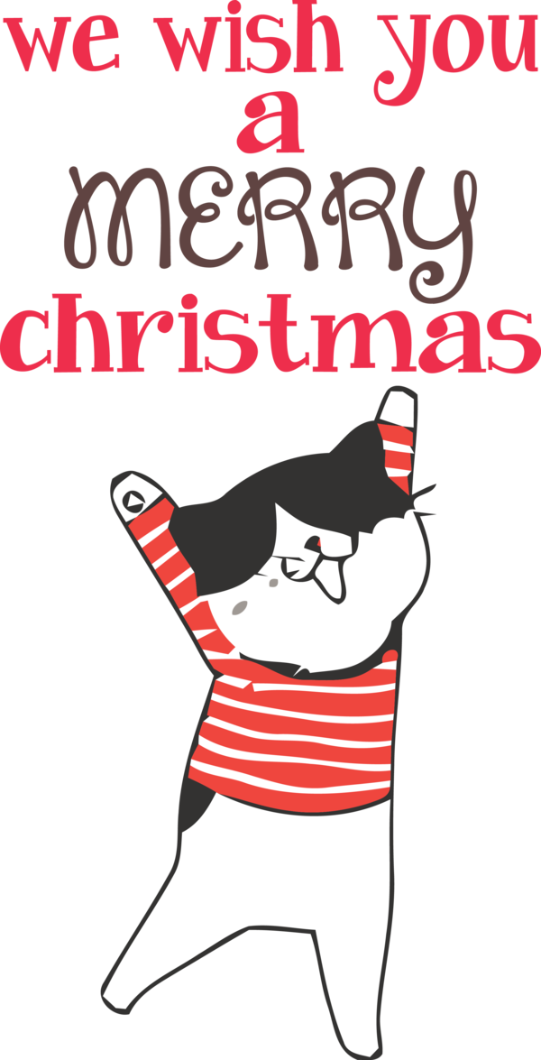 Transparent Christmas Cat Design Human for Merry Christmas for Christmas