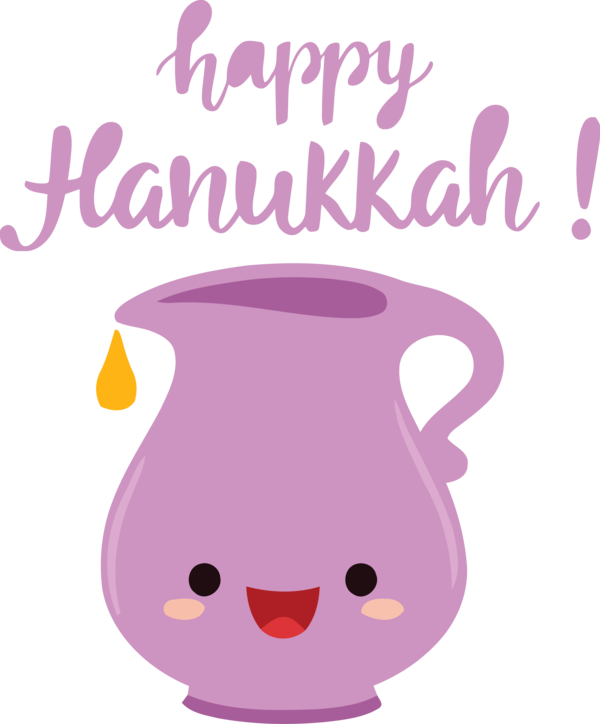 Transparent Hanukkah Cartoon Face Pink M for Happy Hanukkah for Hanukkah
