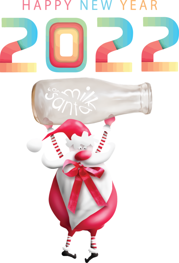 Transparent New Year Grinch Mrs. Claus Rudolph for Happy New Year 2022 for New Year