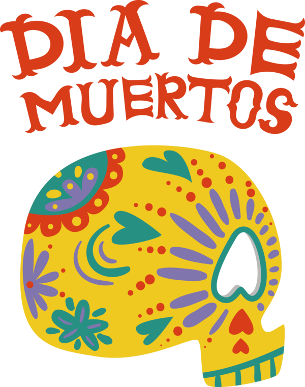 Transparent Day of the Dead Culture Drawing Painting for Día de Muertos for Day Of The Dead
