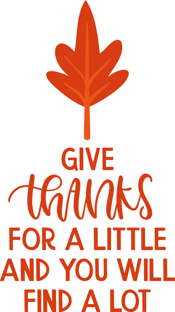 Transparent Thanksgiving Leaf Logo Flower for Give Thanks for Thanksgiving