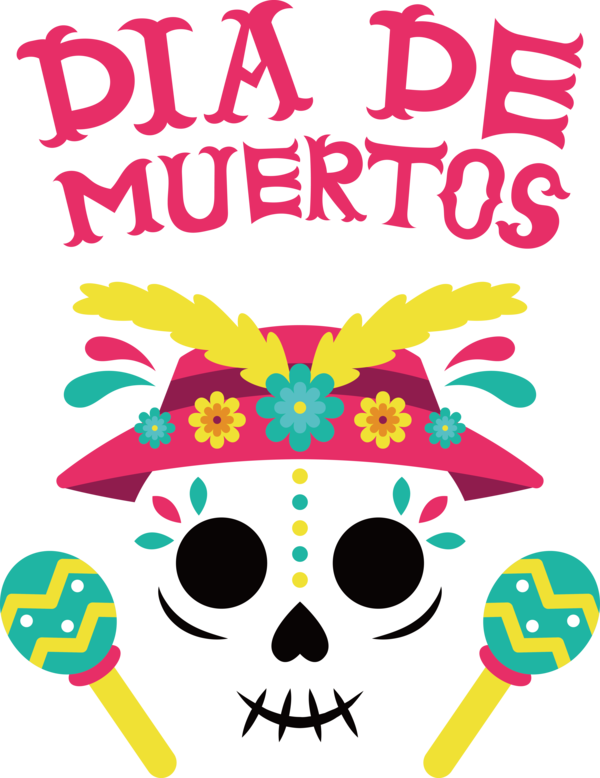 Transparent Day of the Dead Mexican art Visual arts Painting for Día de Muertos for Day Of The Dead