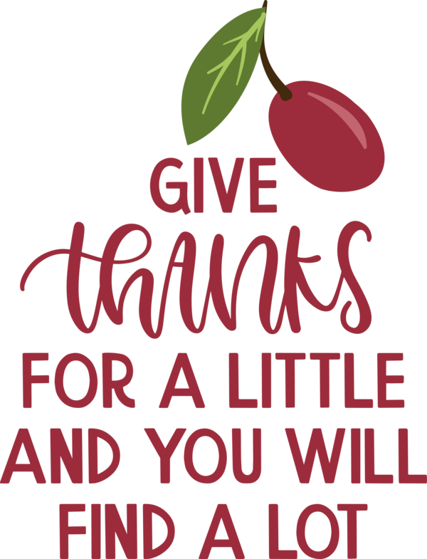 Transparent Thanksgiving Natural food Logo Superfood for Give Thanks for Thanksgiving