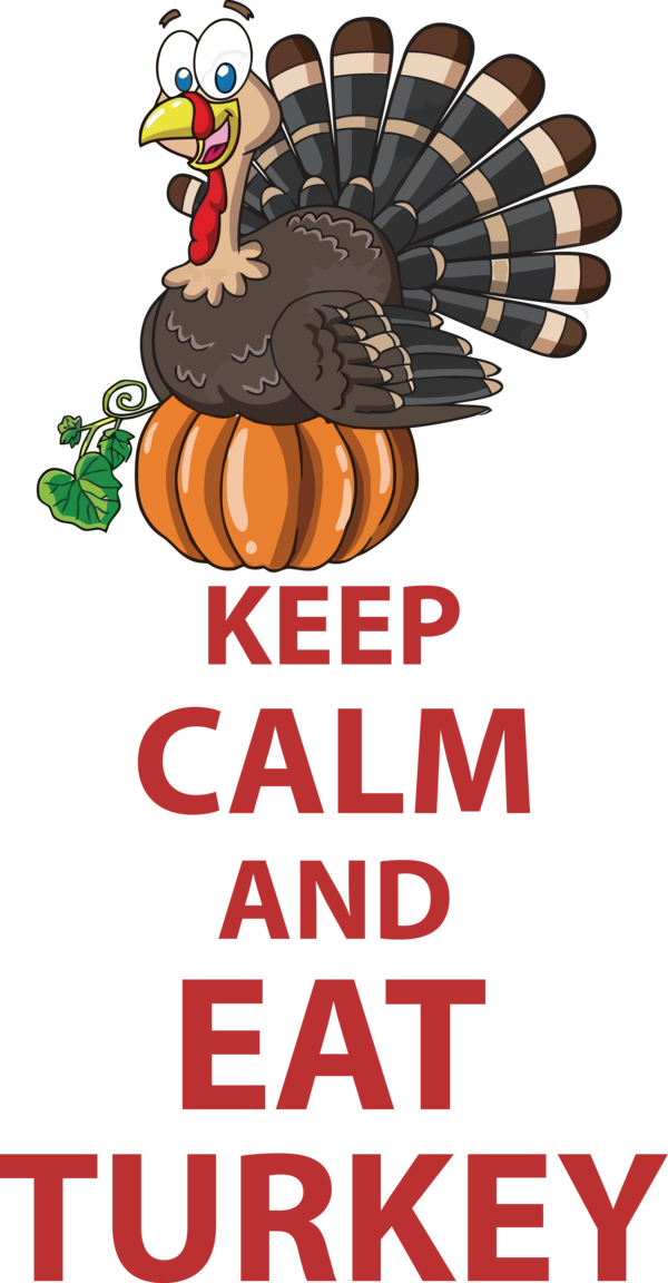 Transparent Thanksgiving Keep Calm and Carry On Poster T-Shirt for Thanksgiving Turkey for Thanksgiving