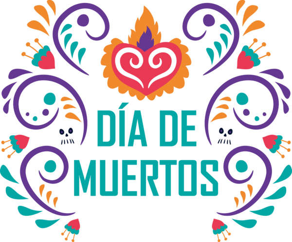 Transparent Day of the Dead Design Indie art Sticker for Día de Muertos for Day Of The Dead