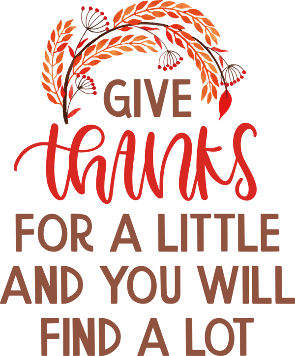 Transparent Thanksgiving Logo Line Tree for Give Thanks for Thanksgiving