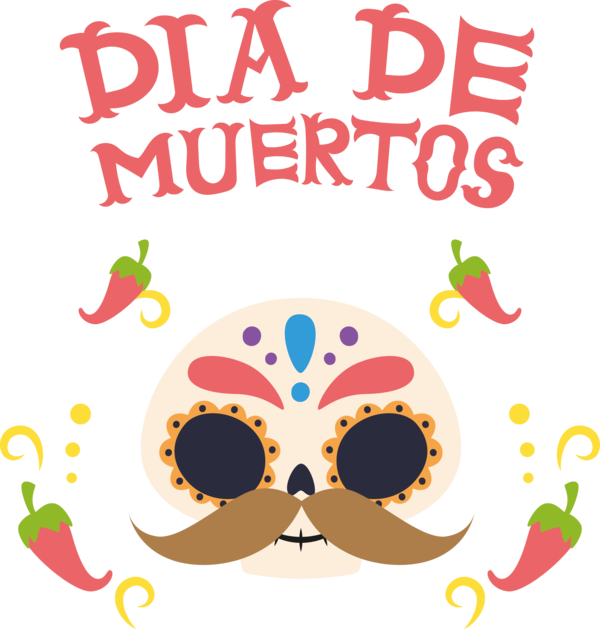 Transparent Day of the Dead Human Behavior Text for Día de Muertos for Day Of The Dead