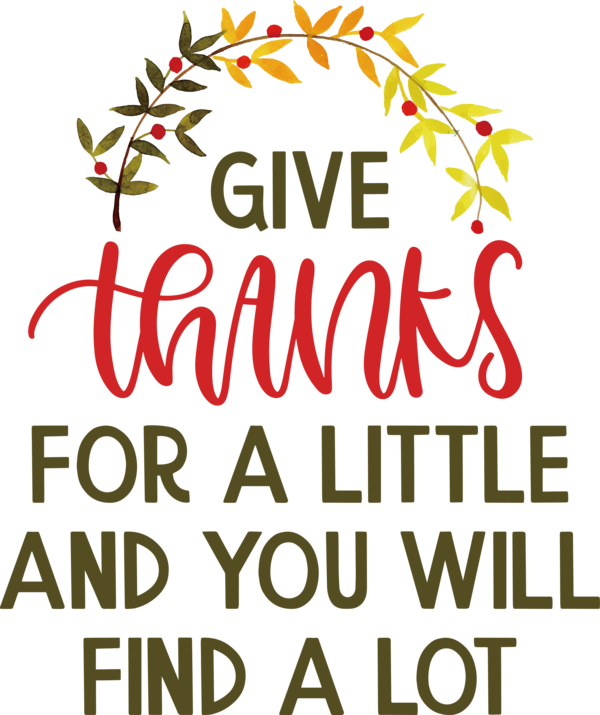 Transparent Thanksgiving Tree Flower Line for Give Thanks for Thanksgiving