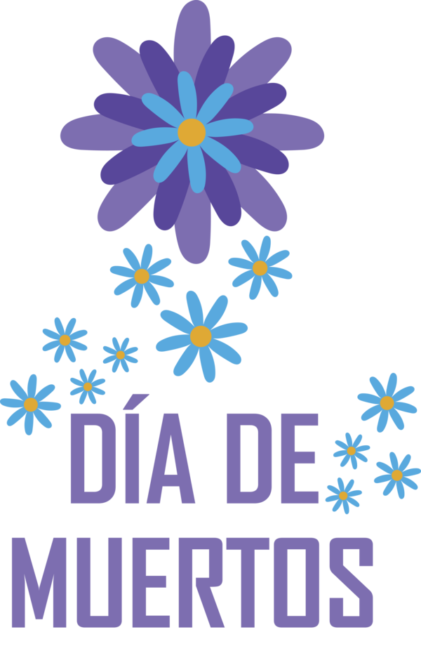 Transparent Day of the Dead Cut flowers Design Flower for Día de Muertos for Day Of The Dead