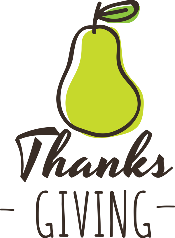 Transparent Thanksgiving Logo Plant Pear for Happy Thanksgiving for Thanksgiving