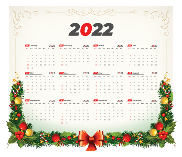Transparent New Year Grinch Christmas Day Christmas Wreath for Printable 2022 Calendar for New Year