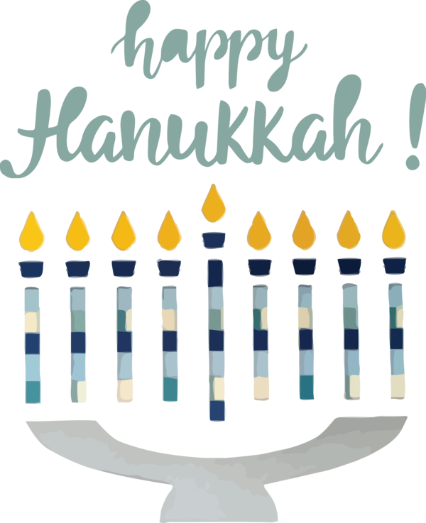 Transparent Hanukkah Line Yellow Meter for Happy Hanukkah for Hanukkah