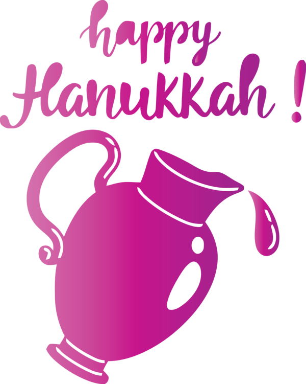 Transparent Hanukkah Design Logo Pink M for Happy Hanukkah for Hanukkah