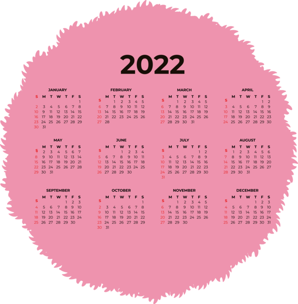 Transparent New Year Calendar System Calendar 2022 New year 2022 for Printable 2022 Calendar for New Year