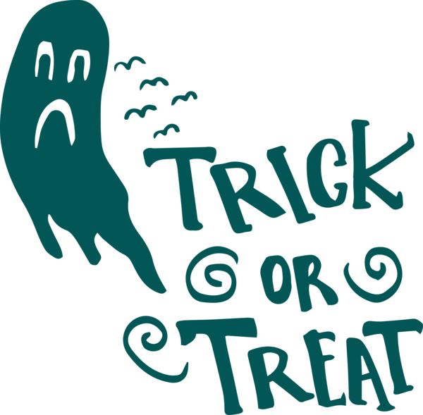 Transparent Halloween Logo Human Design for Trick Or Treat for Halloween